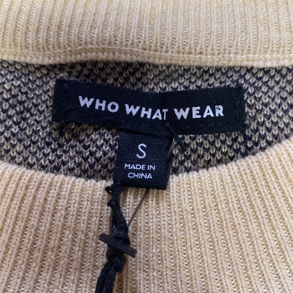 Who what wear leopard animal print mock neck sweater top size small NWT - Picture 7 of 8